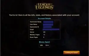 Conta League of Legends - SOLODUO: PLAT5 FLEX: D5
