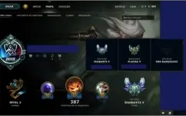 Conta League of Legends - SOLODUO: PLAT5 FLEX: D5