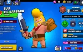 Conta de Brawl Stars com Shelly estelar e skin raras