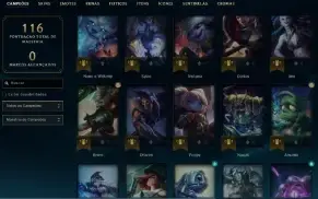 Prata 4 com 70 Champs e 34 Skins ( TOP / JG )
