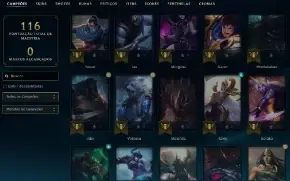 Prata 4 com 70 Champs e 34 Skins ( TOP / JG )