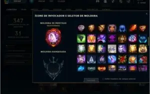 League of legends conta Platina 4 com passe 111Skins