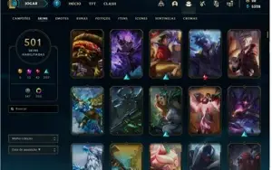 CONTA LOL 501 SKINS