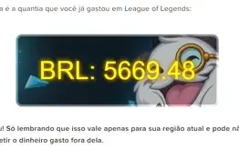 CONTA LOL 501 SKINS