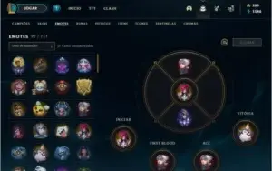 CONTA COM 228 SKIN E ÍCONE DE DESAFIANTE