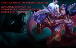 Contas League of Legends- Nivel 30