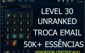 CONTA SMURF UNRANKED LEVEL 30 PROMOÇÃO