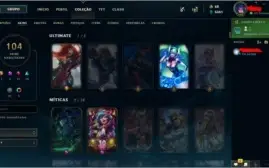 Conta LOL Diamond 1 107 Champs 104 Skins MMR M+ S9 GM500PDL
