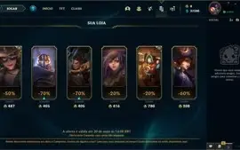 Conta LoL, Gold I, Email Não Confirmado, Muitos Fragmentos