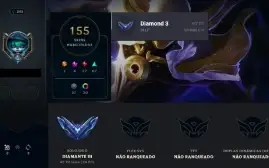 ⭐ Diamante 3 ⭐155 skins ⭐