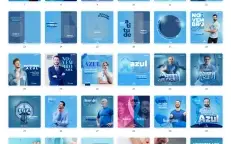 Pack Canva Novembro Azul - 40 Artes Editáveis