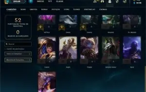 Conta ouro 3 com 31 Champs e 2 Skins +2 Fragmentos
