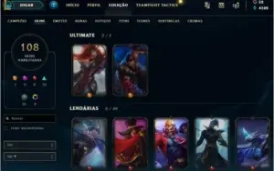 Conta  antiga com icones legados