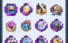 Clash royale nível 12 quase 13 cartas full + de 30 emotes
