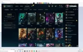 CONTA GOLD 2 SEASON 2019,  52 SKINS,  QUASE TODOS CHAMPS