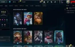 CONTA DIAMOND, 150 BONECOS 250 SKINS
