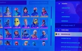 Conta Fortnite com mais de 160 skins e Salve o mundo fundado