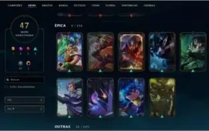 Conta De Lol - 126 Campeões - Gold
