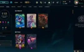 League Of Legends Account 110 Skins(3 Ultimates)