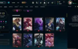 League Of Legends Account 110 Skins(3 Ultimates)