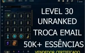 CONTA SMURF UNRANKED 50.000+ DE ESSÊNCIA