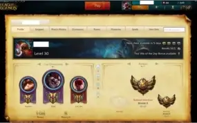Conta b2 / 11 skins / 29 campeões / 9 páginas de runa