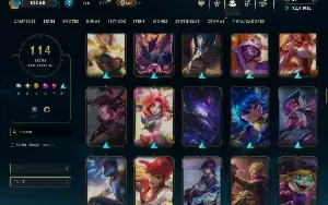 Unranked com 150 Champs e 114 Skins ( SUP / TOP )