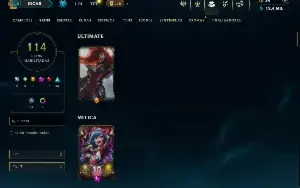Unranked com 150 Champs e 114 Skins ( SUP / TOP )