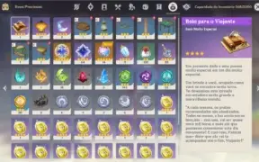 Conta Genshin End Game AR58 com 12 personagens 5*