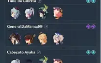 Conta Genshin End Game AR58 com 12 personagens 5*