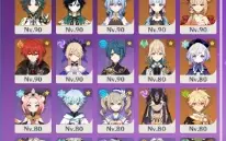 Conta Genshin End Game AR58 com 12 personagens 5*