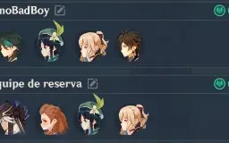 Conta Genshin End Game AR58 com 12 personagens 5*