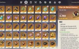 Conta Genshin End Game AR58 com 12 personagens 5*