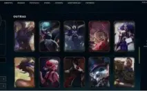 Nível 128, 105 Campeões, 57 Skins, 8 Lendárias, 10 Épicas