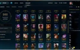Conta gold 1, 36 skins, 89 champs, mmr plat 5.