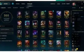 Conta gold 1, 36 skins, 89 champs, mmr plat 5.