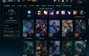 Unranked com 65 Champs e 28 Skins +7 Vitoriosas