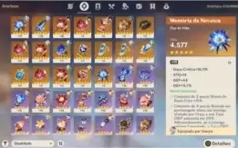 Genshin Impact Klee, Ganyu e Qiqi +4 MÊSES BENÇÃO