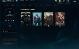 conta lol platinaIV 39 campeoes lvl 53