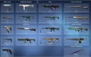 Conta Valorant várias skins