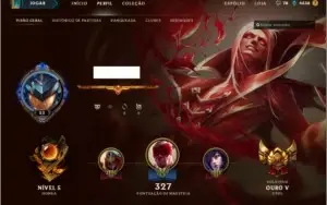 Conta de Legue of Legends ouro 5
