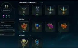 Conta Plat 3 todos os champs + 234 skins