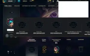 Unranked lv 23 com TODOS os champs e 5 Skins + 1 Fragmento