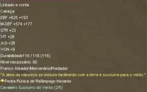 Conta Grand Fantasia - F.A 95 p/ Leech + A.M 77 Mula