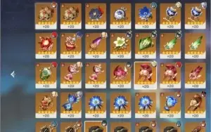 Genshin Impact - Conta AR 56/ 8 personagens 5*/ 3 armas 5*
