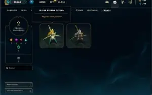Conta prata 3 com 40 Champs e 17 Skins