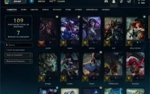 Conta prata 3 com 40 Champs e 17 Skins