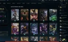 Conta league of legends 264 skins ouro 2
