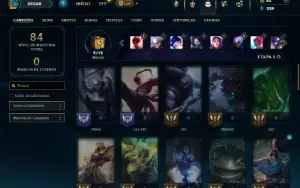 Platina 3 com 50 Champs e 16 Skins