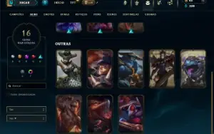 Platina 3 com 50 Champs e 16 Skins